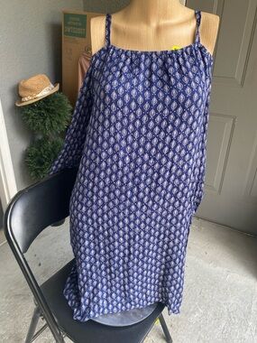 Velvet by Graham & Spencer Navy Printed Maxi dress